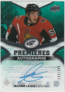 2018-19 Upper Deck Ice Ice Premieres Autographs #IPAML Maxime Lajoie 143/299 - Picture 1 of 1
