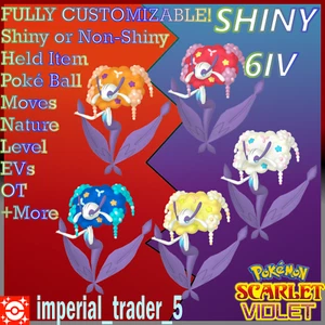 Pokémon Scarlet and Violet ✨SHINY✨ Florges Bundle 6IV + Customizable - Picture 1 of 1
