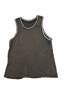 POL Boutique Tanktop Größe Small anthrazitgrau grüner Besatz gebraucht, in einwandfreiem Zustand Freizeit - Bild 1 von 6