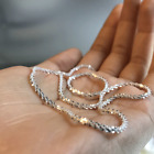 Hot Silver Gypsophila Flash Chain Necklace Clavicle Women Wedding Jewelry Charm