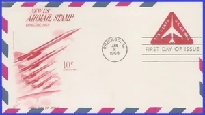 USA5 #UC40 U/A FLEETWOOD FDC   Jet Triangle - Imagen 1 de 1