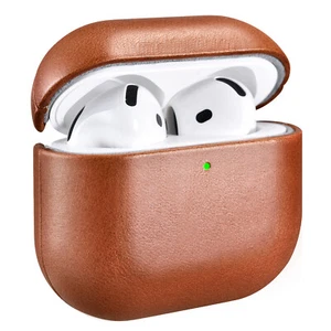 ICARER Original Genuine Leather Protective Case Cover For Apple AirPods 4 2024 - Picture 1 of 25