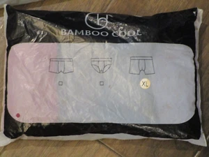 BAMBOO COOL 4 PACK BREATHABLE BOXER BRIEFS (RD/BL/BK/ GY) SIZE XL - Picture 1 of 2