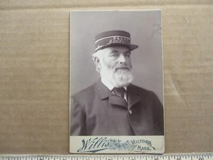 1890s cabinet photo Boston Albany Railroad Conductor - Picture 1 of 4