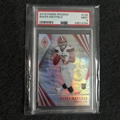 2018 Panini Phoenix - Baker Mayfield Rookie Card PSA 9 - Image 1 of 2