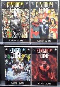 KINGDOM COME #1 2 3 4 DC 1996 MARK WAID AND ALEX ROSS ELSEWORLDS CLASSIC 1-4 - Picture 1 of 9