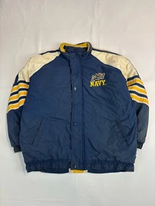 Vintage Navy College Collegiate Starter Jacket (L) - Picture 1 of 6