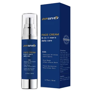 6 in 1 Mens Face Moisturizer: Mens Face Cream, Wrinkle Cream for Face, Eye Bags - Picture 1 of 8