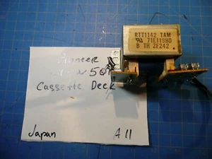 Pioneer CT-W501R Dual Cassette Deck Power Transformer # RTT1142 TAM & 71E119HD - Picture 1 of 3
