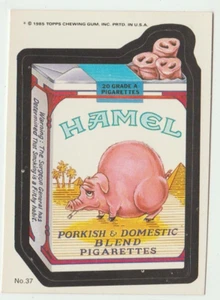 Wacky Packages 1985 Topps Sticker #37 Hamel Cigarettes - Imagen 1 de 2