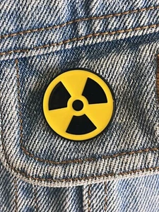 Radioactive Symbol Enamel Pin - Excellent Condition - Picture 1 of 3