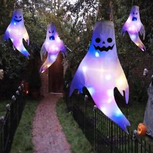 LED Light Ghost Windsock Halloween Decor Garden Decor UK Home Prop Hanging