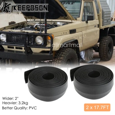 PVC Car SUV Flexible Wheel Extension Fender Flares Trims for Toyota Land Cruiser - Image 1 of 4