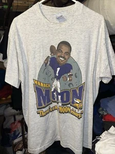Warren Moon Minnesota Vikings Vintage Tshirt 1994 Mens XL Ash Gray NFL - Picture 1 of 5