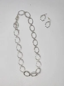 FASHION JEWELRY NECKLACE/EARRING SET  CHAIN - Imagen 1 de 3