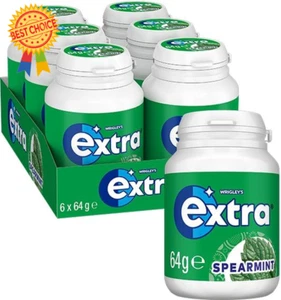 Spearmint Sugar-Free Chewing Gum, 64g Bottle (Case of 6) - Picture 1 of 12