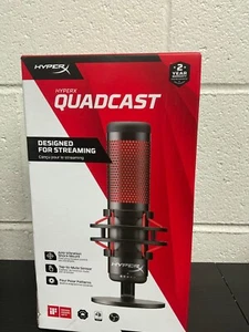 HyperX QUADCAST USB Microphone w/ Anti-Vibration Shock Mount 4P5P6AA BRAND NEW - Photo 1/4