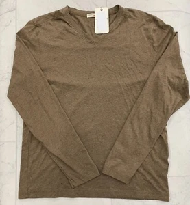 NWT Agave Denim Men's Long Sleeve V-Neck In Brown Size: Medium - Picture 1 of 5