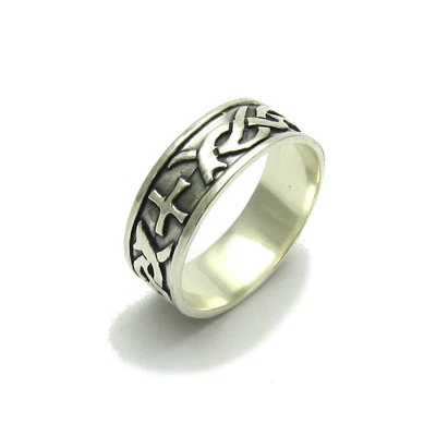 Sterling Silver Ring Celtic Band Genuine Stamped Solid 925 Handmade Empress - Image 1 of 4