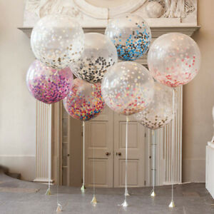 10pc Confetti Latex Helium Ballons Wedding Birthday Party Celebration Decoration