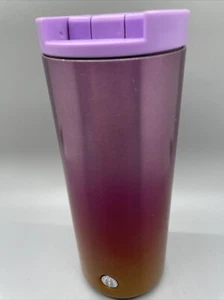 Starbucks Stainless Steel Tumblers Purple Pink Gold Yellow Ombre 12OZ New FLAWS - Picture 1 of 9