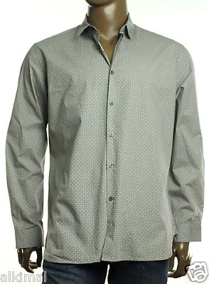 NEW MENS ALFANI SLIM FIT CRYSTAL PRINT GRIFFEN LONG SLEEVE SHIRT M - Image 1 of 3