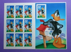 3306 pane of 10 US    Daffy Duck   Never Hinged Sheet  issued year 1999 - Picture 1 of 2