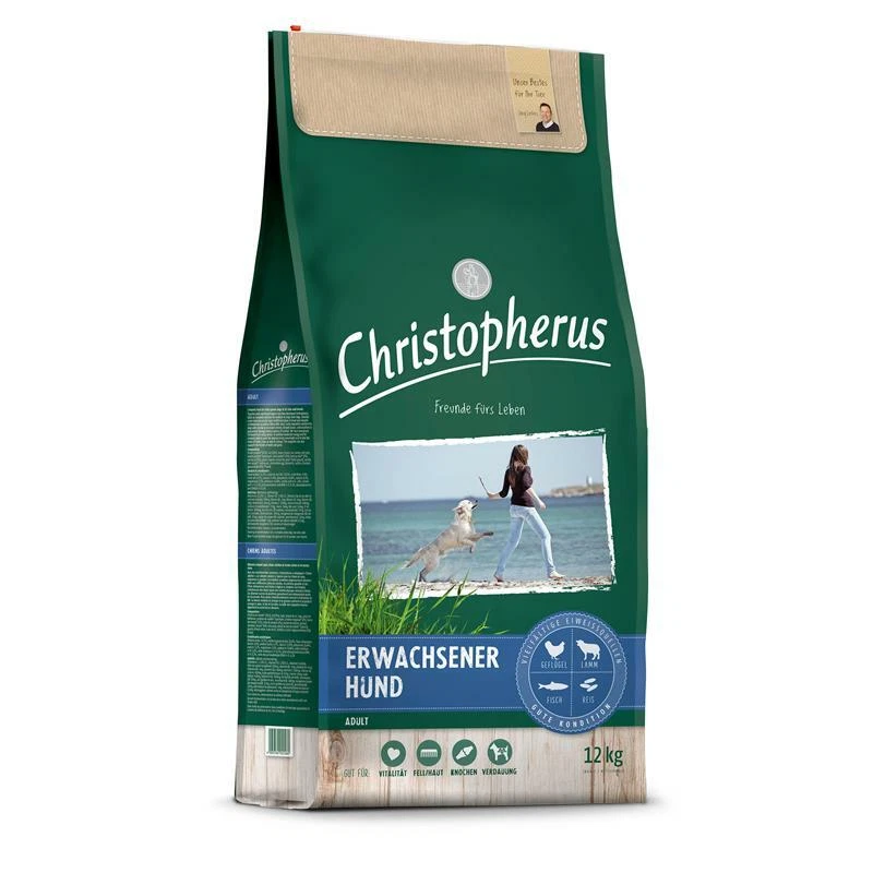 12kg Hundefutter Allco Christopherus Erwachsener Hund Geflügel,Lamm - Bild 1 von 1