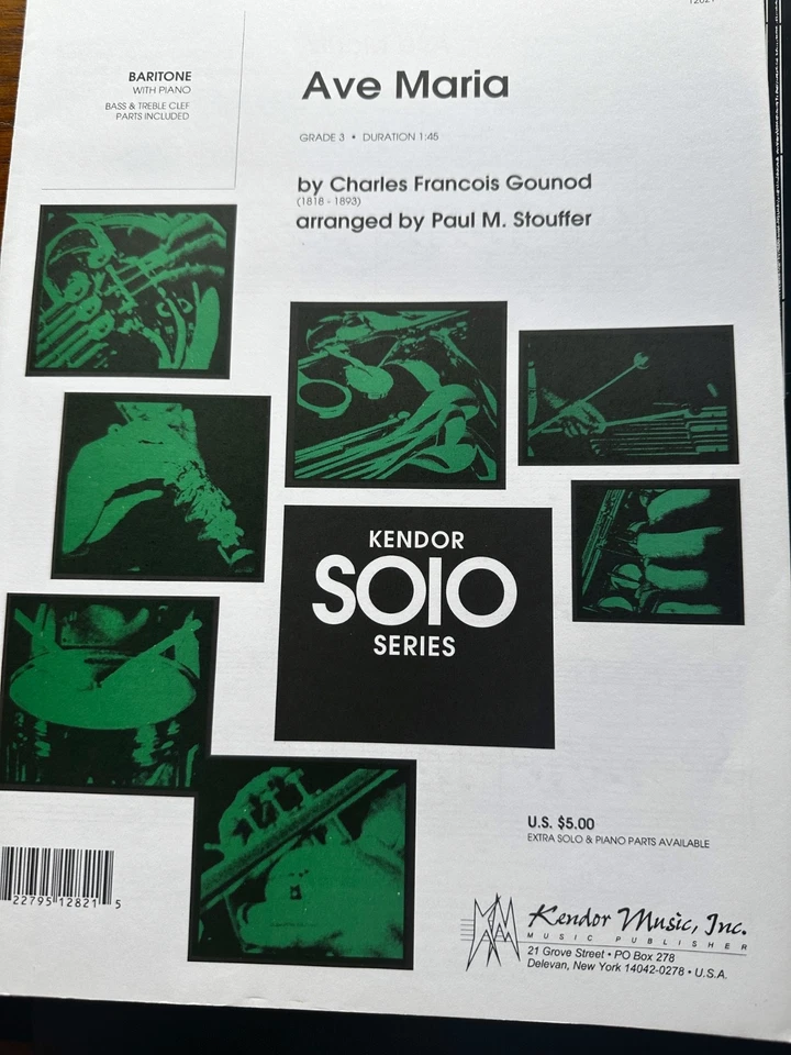 Ave Maria Gounod  for Baritone - Image 1 of 1