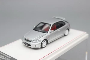 Modellino auto giocattolo FH scala 1/64 Honda Civic Type R EK9 argento pressofuso regalo - Foto 1 di 6