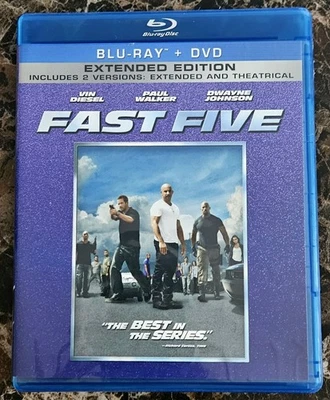 Fast Five Extended Edition (Blu-ray + DVD) Vin Diesel Paul Walker - Image 1 of 4
