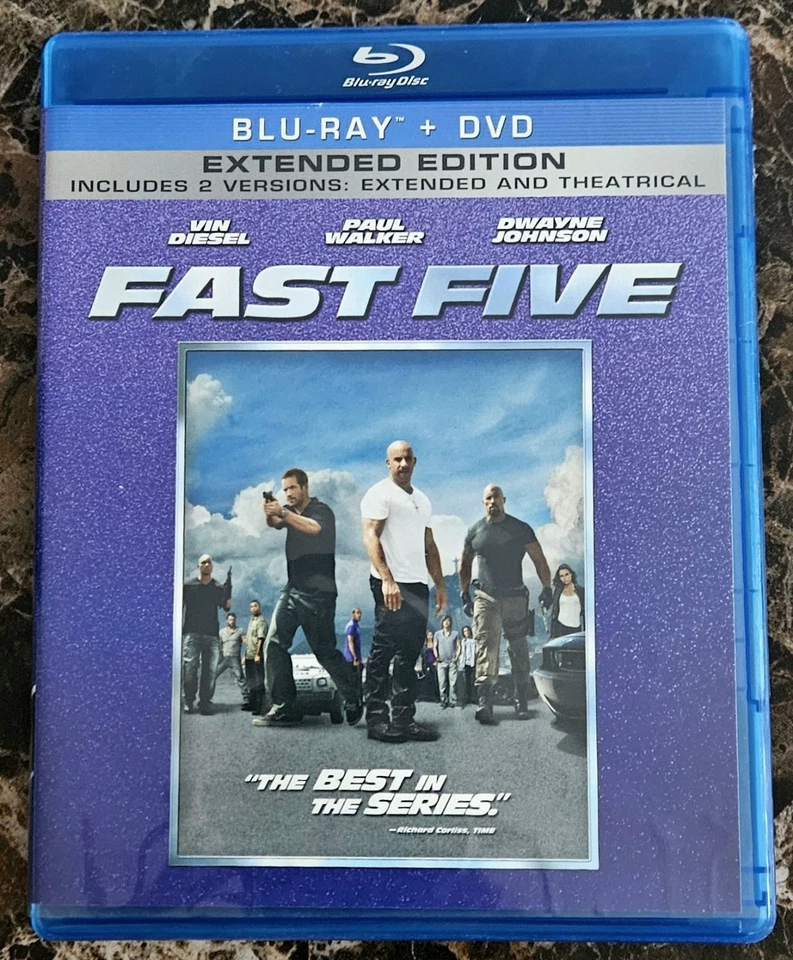 Fast Five Extended Edition (Blu-ray + DVD) Vin Diesel Paul Walker - Image 1 of 4