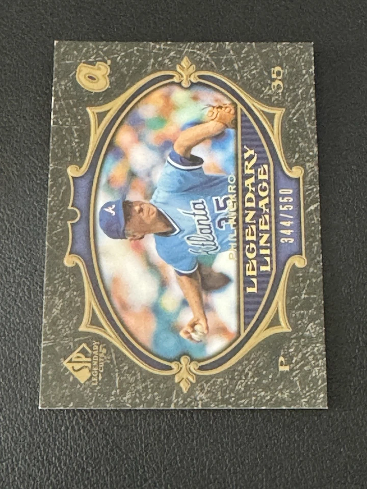 2007 Phil Niekro Sp Legendary Cuts Legendary Lineage Card Ssp /550 Braves - Image 1 of 2