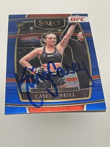 Casey O'Neill Signed Card UFC Select Blue Prizm JSA COA IP Auto Autographed a - Picture 1 of 3