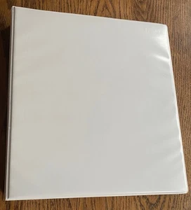 EIN ZOLL WEISS 3 RINGORDNER MIT 11 ZWANZIG TASCHEN AUFBEWAHRUNGSSEITEN - GEBRAUCHT - Bild 1 von 6