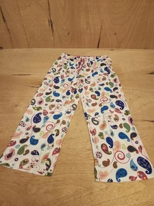 Goodnight Kiss Pajama Pants Size Medium Womens Paisley Print Soft Drawstring - Picture 1 of 7