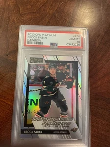 Brock Faber Opc Platinum Rainbow Rookie Psa 10 - Picture 1 of 2
