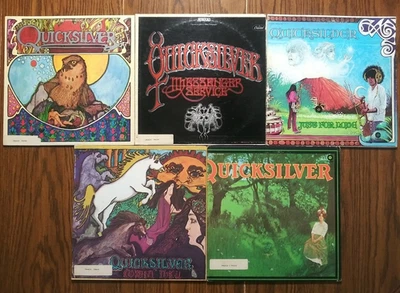 QUICKSILVER MESSENGER SERVICE Lot of 5 Vinyl LP Records Shady Grove Comin' Thru - Image 1 of 4