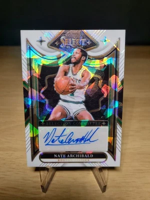 2024-25 Select Nate Arhibald Selection Committee Cracked Ice White /25 Auto 🏀 - Image 1 of 3
