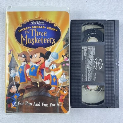 The Three Musketeers (VHS, 2004, Clamshell) Mickey Mouse Walt Disney Good - Image 1 of 2