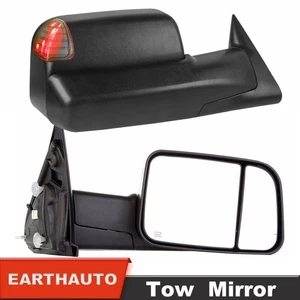 Power Heated Tow Mirrors For Dodge Ram 1500/2500/3500 w/Led Turn Signal LH&RH - Foto 1 di 9