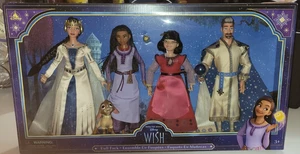 Disney Wish Doll Pack - Asha, Dahlia, Queen Amaya y King Magnifico - NUEVO - Imagen 1 de 5