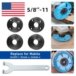 5/8-11 Angle Grinder Flange Nut For Milwaukee Bosch Inner Outer Lock Nut Set US - Picture 1 of 15