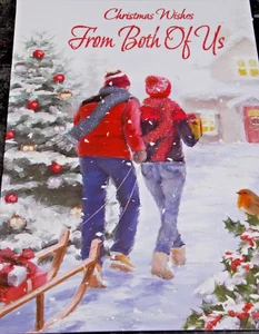 Weihnachtswünsche von uns beiden, Weihnachtskarte. (B3) - Bild 1 von 3