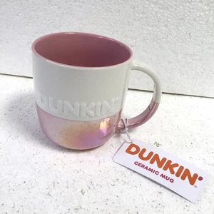 BRANDNEU DUNKIN' DONUTS schillernd GROSSE 20 OZ OMBRE PINK KERAMIKTASSE - Bild 1 von 14