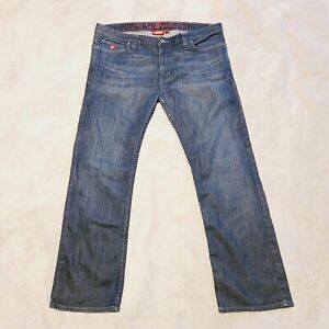 Vintage Vans Jeans Mens Size 36x30 Skateboard Dark Wash Blue Denim Logo 2010 