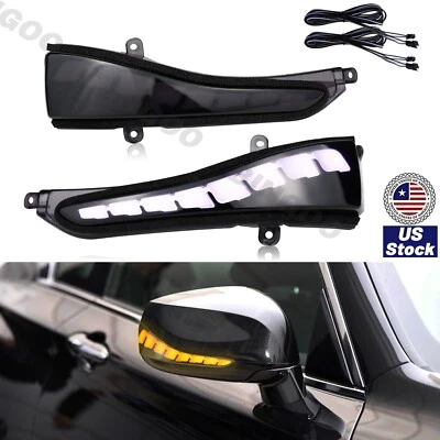 Side Mirror Sequential Blink LED Turn Signal Light For Infiniti Q50 Q70 Q60 QX30 - Image 1 of 4