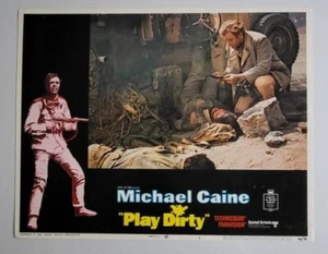 PLAY DIRTY 1969 Michael Caine Original Vintage US Lobby Card 11X14 - Picture 1 of 1