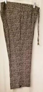 Women's Petite Pants Black & White Orig. $48 Retrology Size Large New Capri Crop - Picture 1 of 5