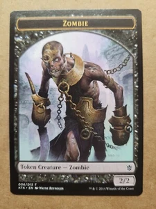 MTG Magic Token - Zombie (6/13) Khans of Tarkir KTK LP/NM Black BULK DISCOUNT - Picture 1 of 1